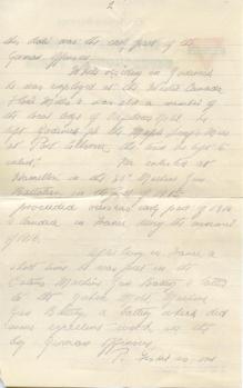 George Fisher letter, page 2