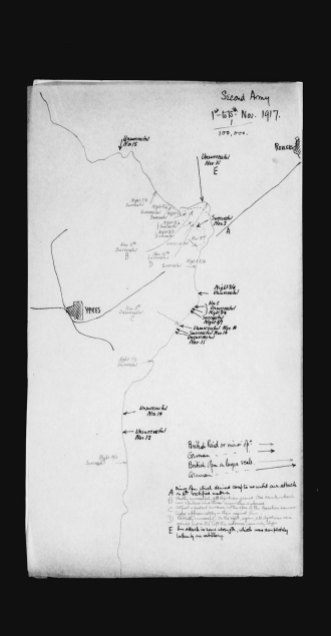 Second Army, Sketch Maps. Source: Library and Archives Canada