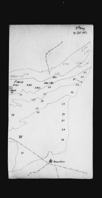 Second Army, Sketch Maps. Source: Library and Archives Canada