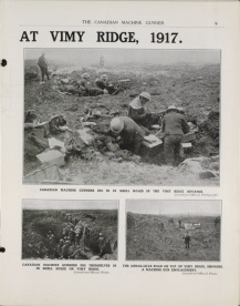The CMG at Vimy Ridge, CMG Vol. 1 No. 3, June 1917. Source: Library and Archives Canada
