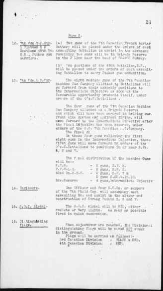 Operational Order No. 70 p5 (Source: Library & Archives Canada)