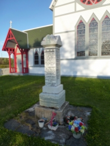 The war memorial in Trinity, Newfoundland